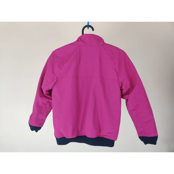 (V) Lands' End kids girl jacket winter puffy warm winter fuchsia sz S (8) - Picture 5 of 12